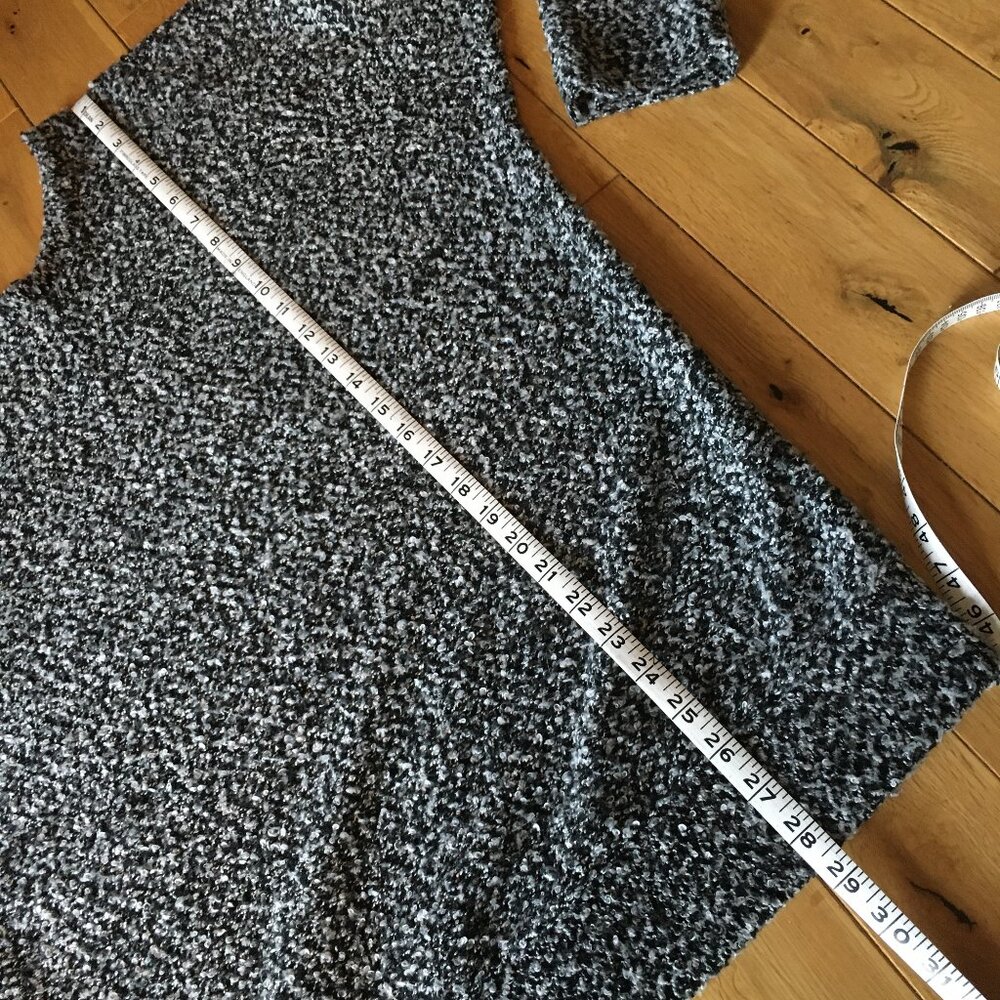 Salt and Pepper Fuzzy Nubby Knit Oversized Sweater XL - Picture 12 of 13